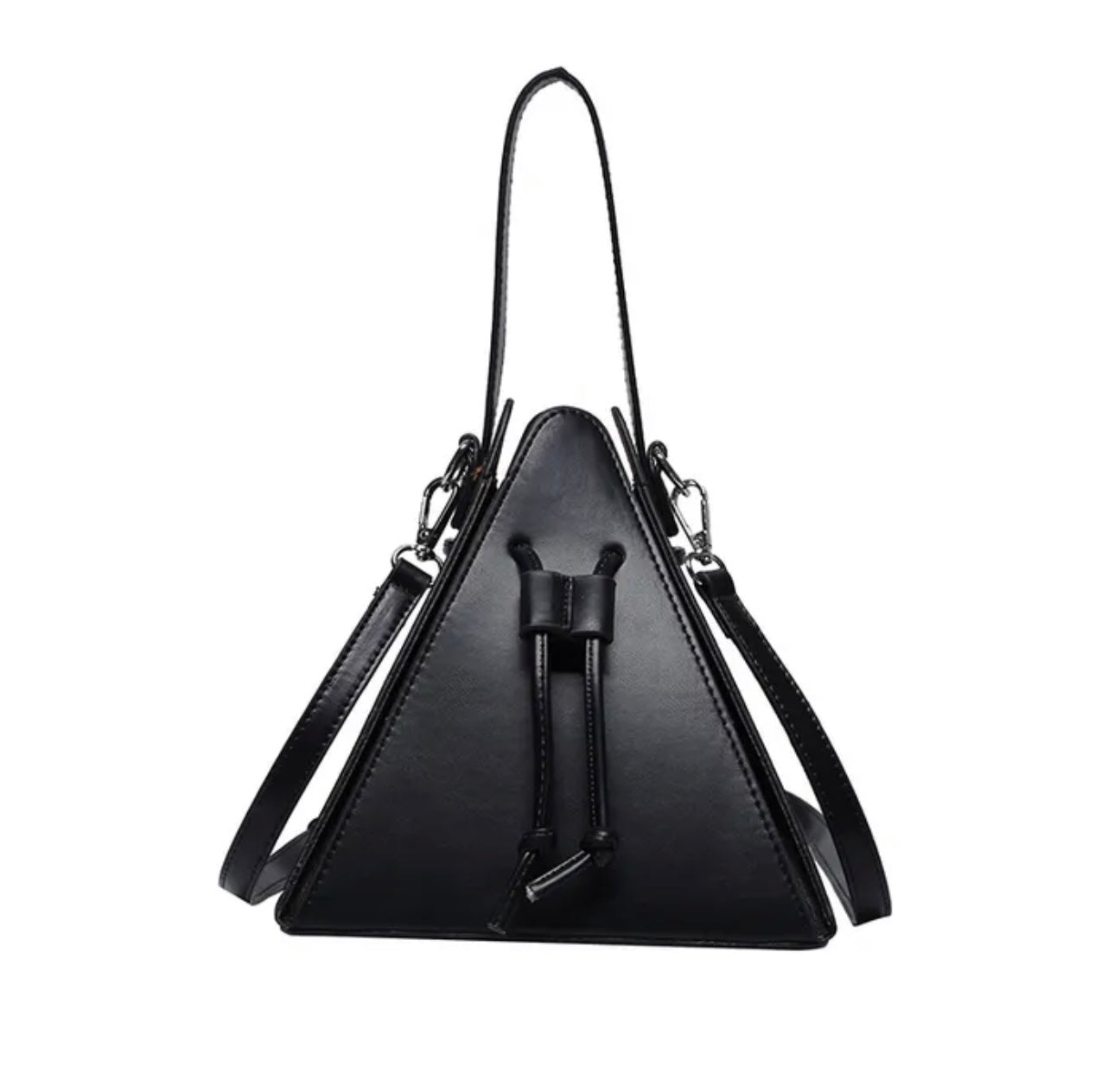 Pyramid Black Handbag