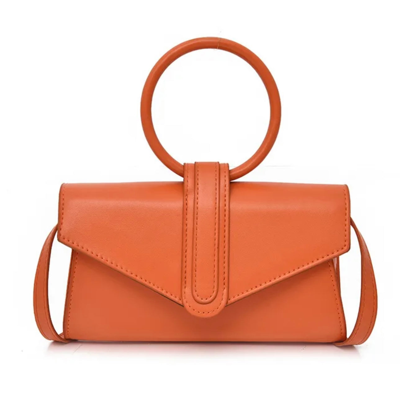 Flip Cover Orange Wristlet