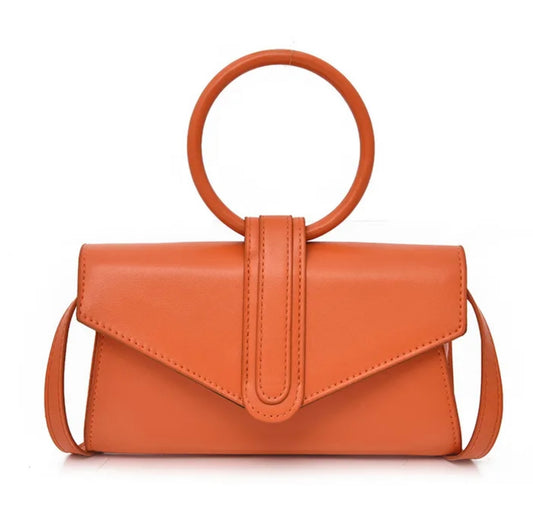 Flip Cover Orange Wristlet