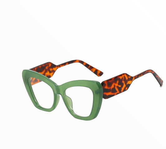 Cat Eye Green Frames