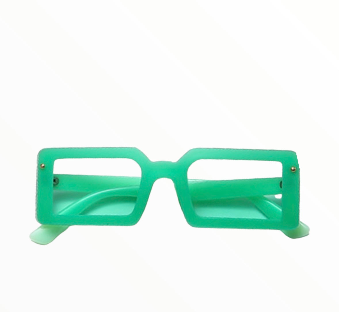 Mint block sunglasses