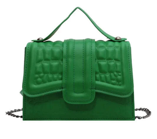 Leather Green Handbag