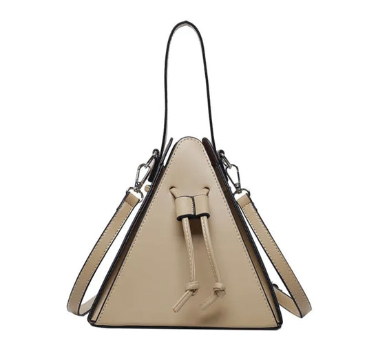 Pyramid Khaki Handbag